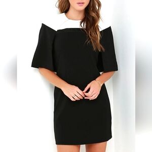 ELLIAT - VATICAN CAPE DRESS - Black & White NEW WITH TAG SIZE L